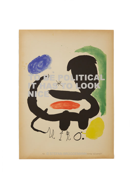 【サイン入りシルクスクリーン】BRÜGGEMANN / MIRO (Silver)