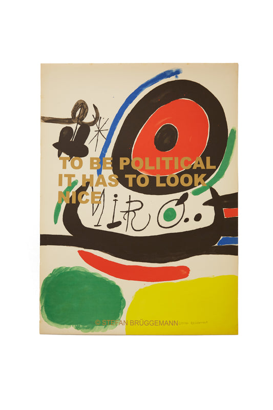 【サイン入りシルクスクリーン】BRÜGGEMANN / MIRO (Glod)